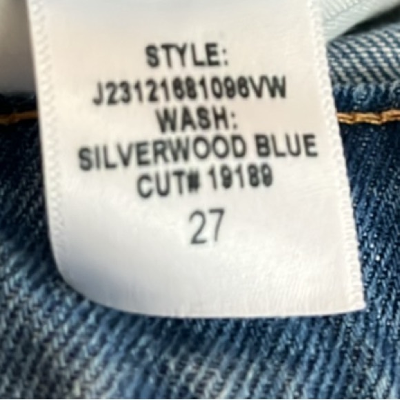 NWT Veronica Beard Dylan Full Length Straight Jeans in SILVERWOOD - 27 - Picture 7 of 7